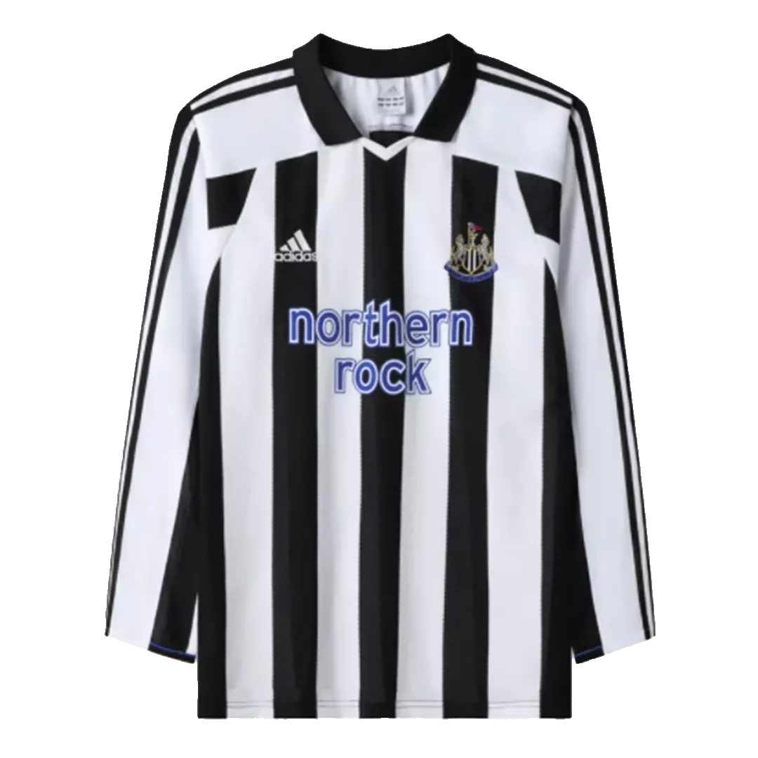 Newcastle United Classic Football Shirt Home Long Sleeve 2003/04