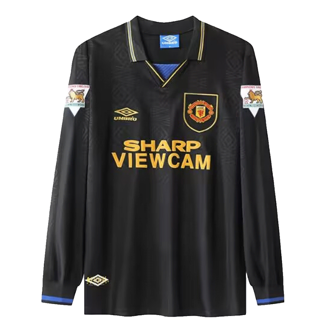 Manchester United Classic Football Shirt Away Long Sleeve 93/95