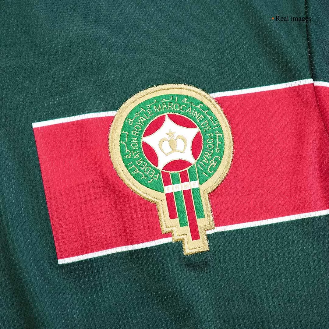 Morocco Long Sleeve Football Shirt Home 1998 - bestfootballkits