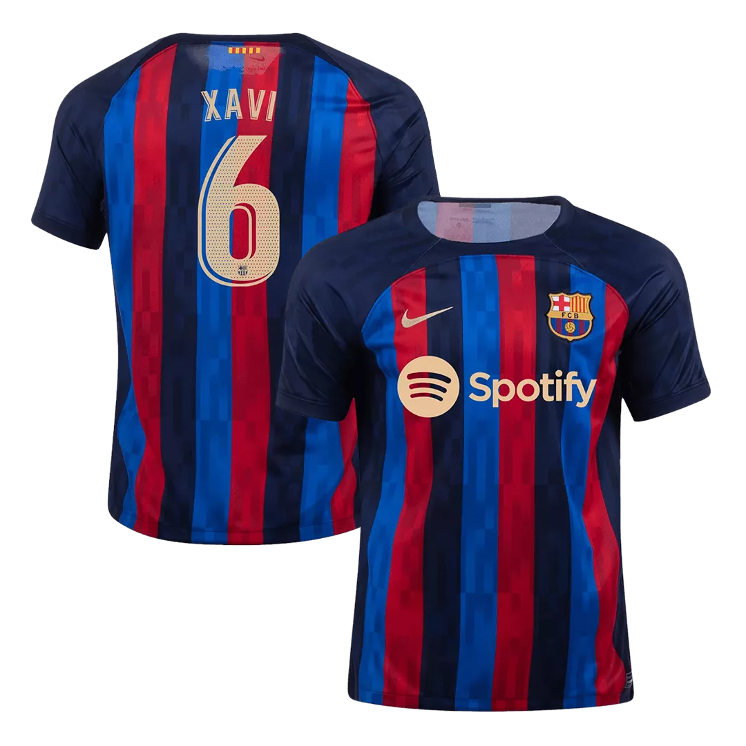 XAVI #6 Barcelona Football Shirt Home 2022/23