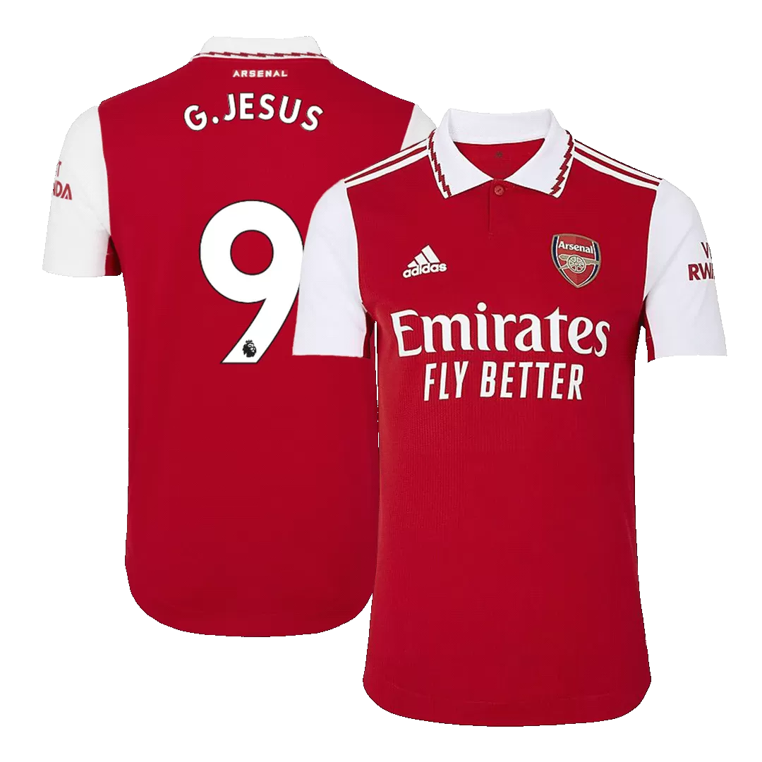 Authentic G.JESUS #9 Arsenal Football Shirt Home 2022/23