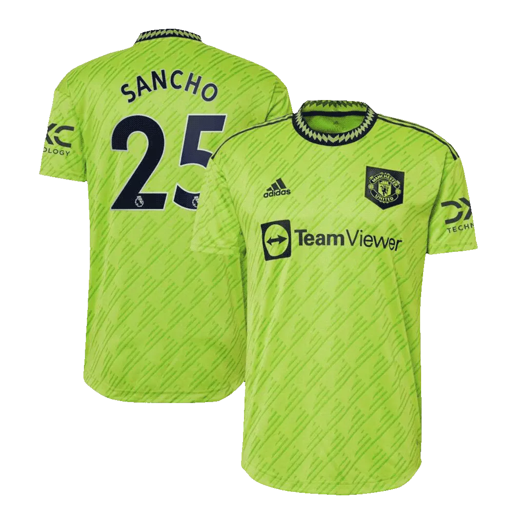 Authentic SANCHO #25 Manchester United Football Shirt Third Away 2022/23