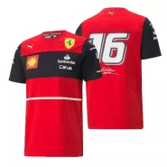 Scuderia Ferrari  F1 Racing Team T-Shirt #16 Red 2022 - bestfootballkits