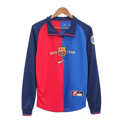 Barcelona Classic Football Shirt Home Long Sleeve 1999/00 - bestfootballkits