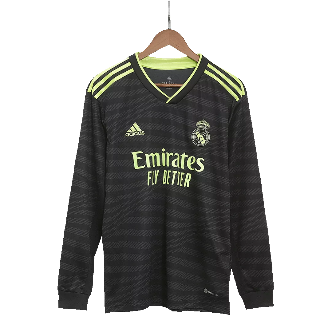 Real Madrid Long Sleeve Football Shirt Third Away 2022/23