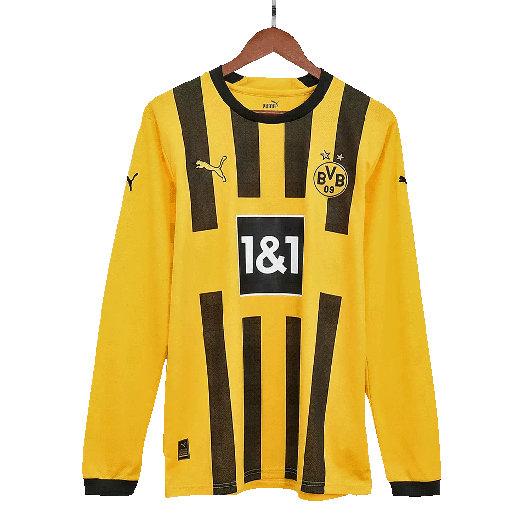 Borussia Dortmund Long Sleeve Football Shirt Home 2022/23
