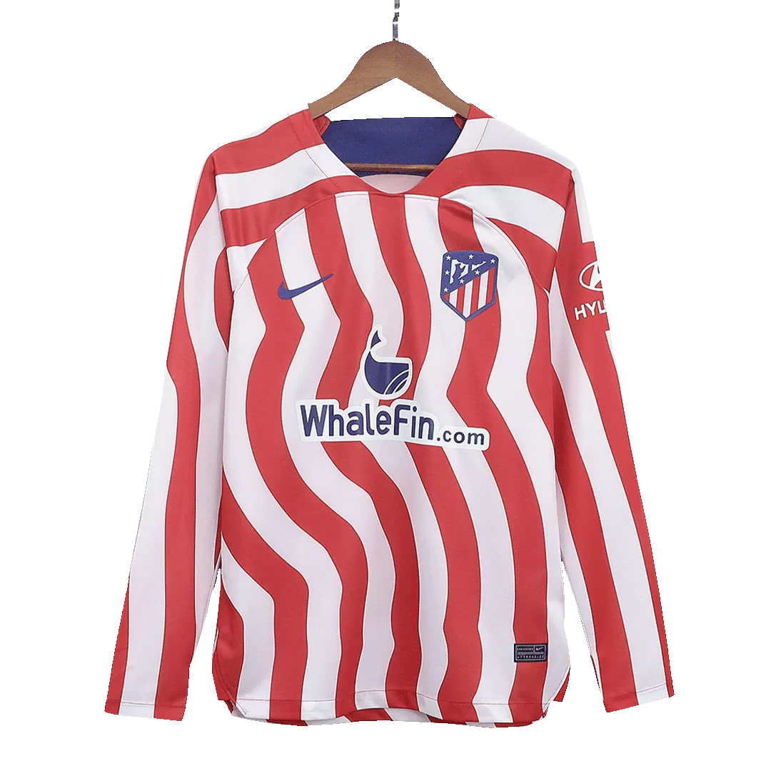 Atletico Madrid Long Sleeve Football Shirt Home 2022/23