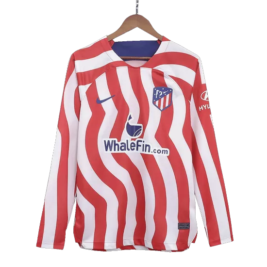 Atletico Madrid Long Sleeve Football Shirt Home 2022/23 - bestfootballkits