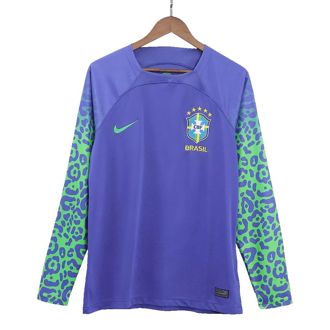 Brazil Long Sleeve Football Shirt Away 2022