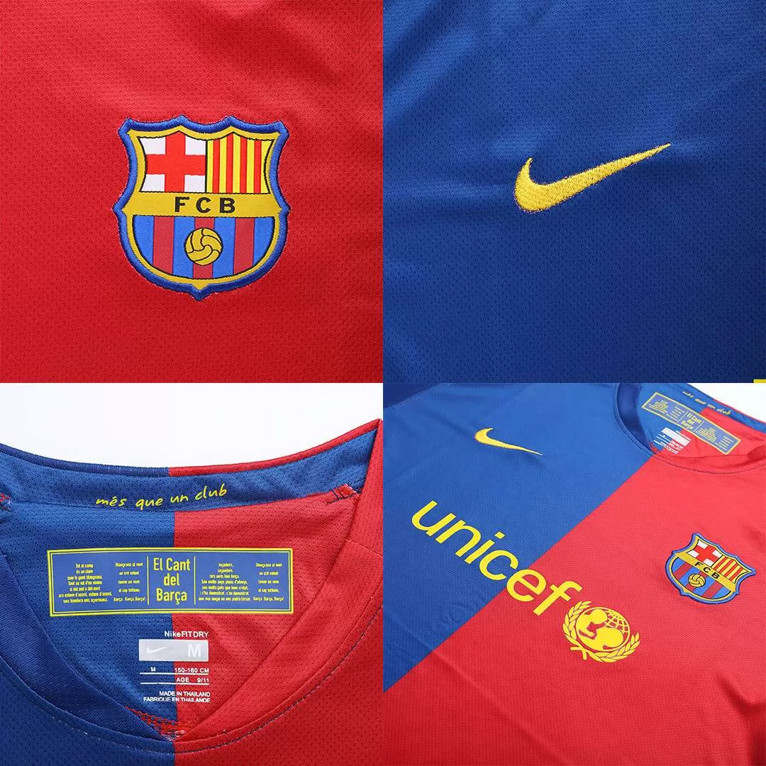 MESSI #10 Barcelona Classic Football Shirt Home 2008/09 - UCL - bestfootballkits