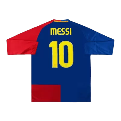 MESSI #10 Barcelona Classic Football Shirt Home Long Sleeve 2008/09 - UCL Final - bestfootballkits