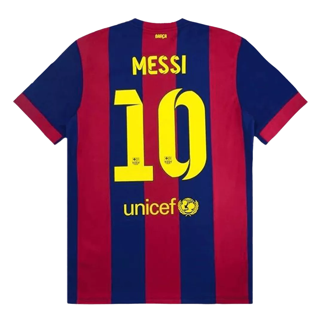 MESSI #10 Barcelona Classic Football Shirt Home 2014/15