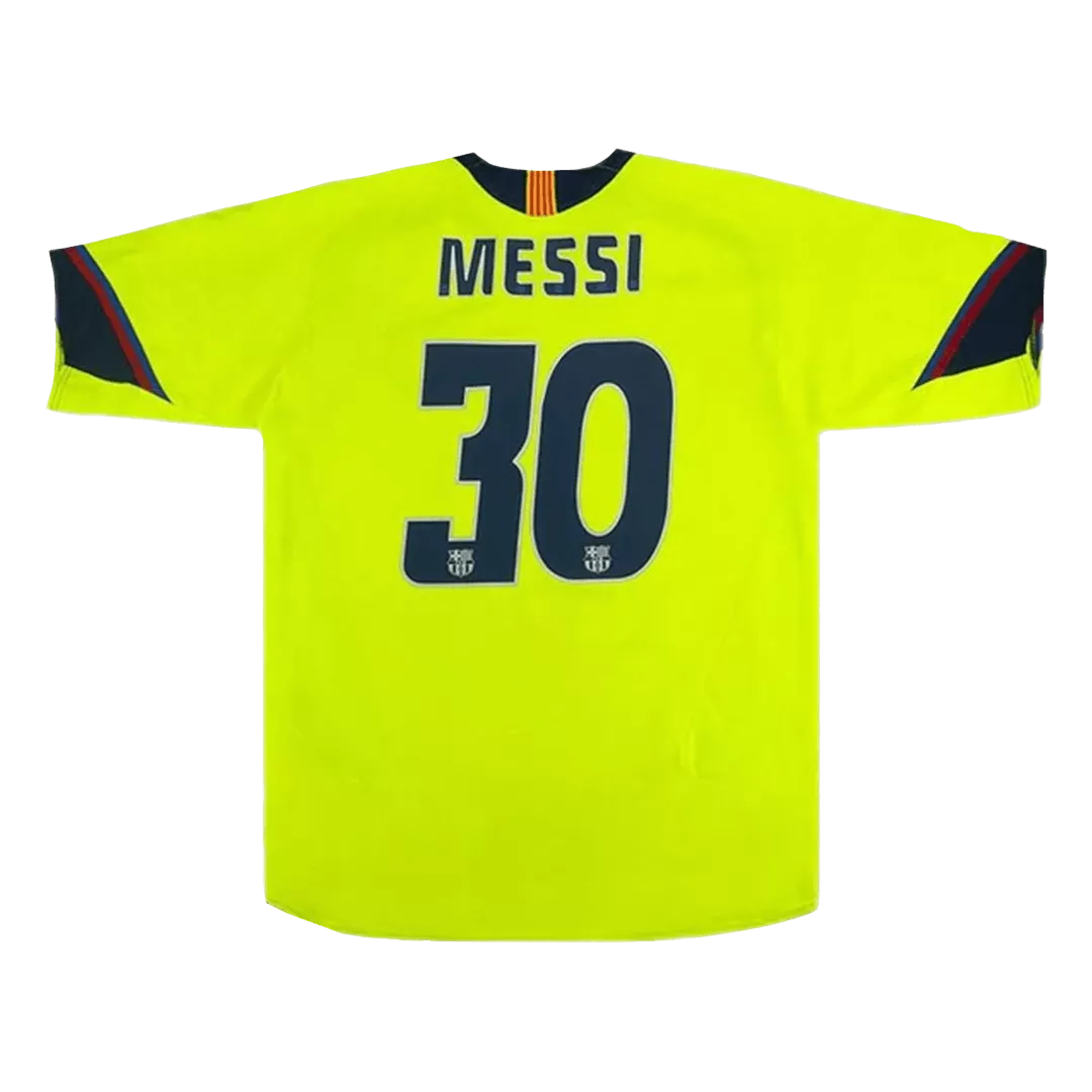 MESSI #30 Barcelona Classic Football Shirt Away 2005/06
