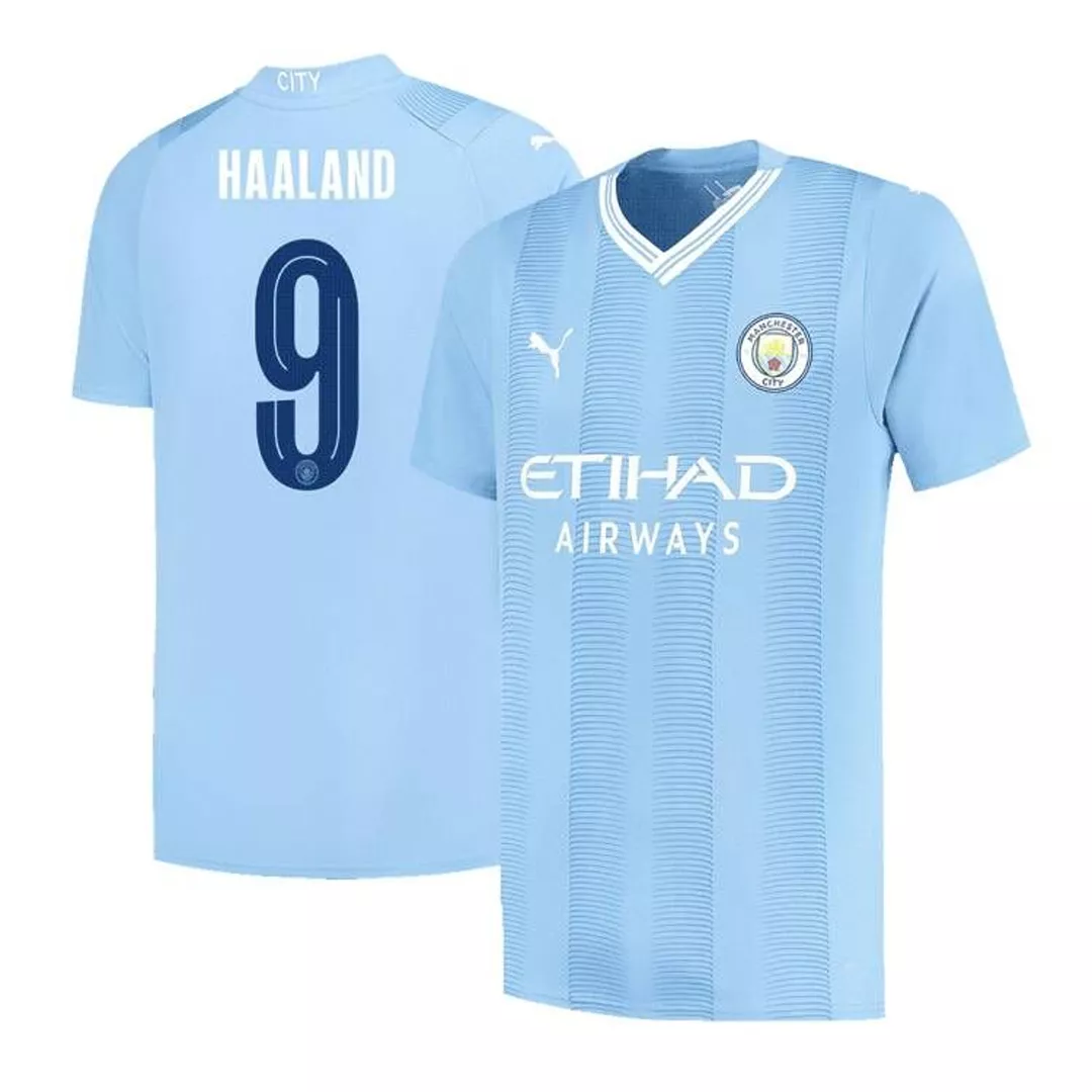 HAALAND #9 Manchester City Football Shirt Home 2023/24 - UCL