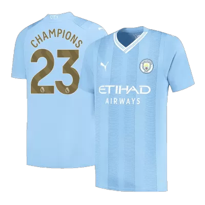 CHAMPIONS #23 Manchester City Football Shirt Home 2023/24 - bestfootballkits