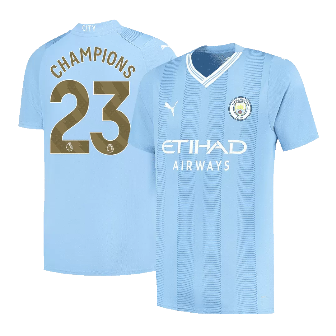 CHAMPIONS #23 Manchester City Football Shirt Home 2023/24