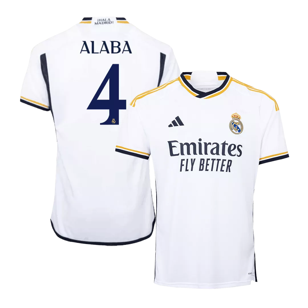 ALABA #4 Real Madrid Football Shirt Home 2023/24