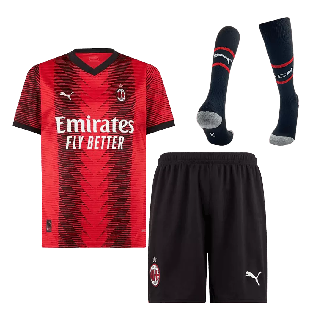 AC Milan Football Kit (Shirt+Shorts+Socks) Home 2023/24
