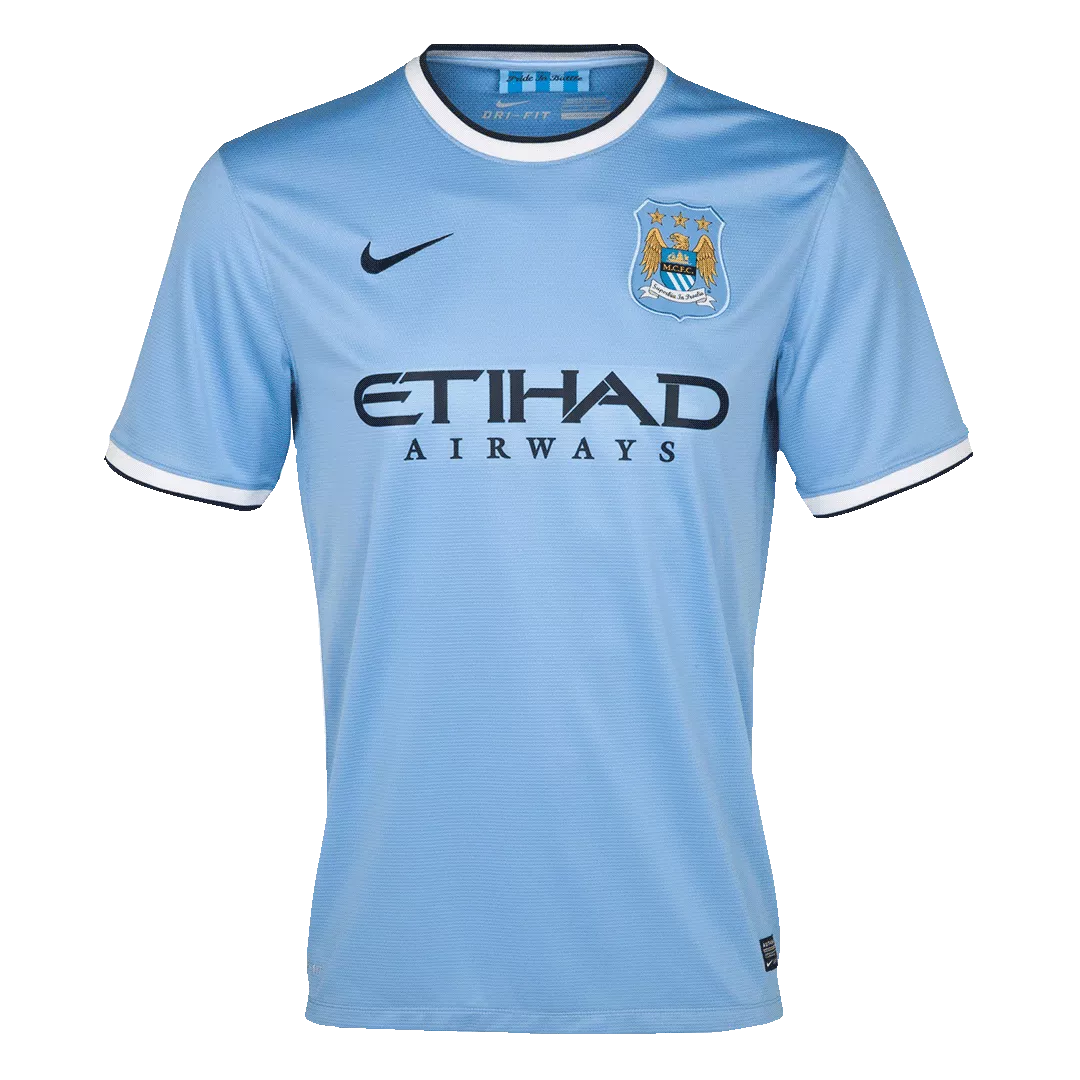 Manchester City Classic Football Shirt Home 2013/14