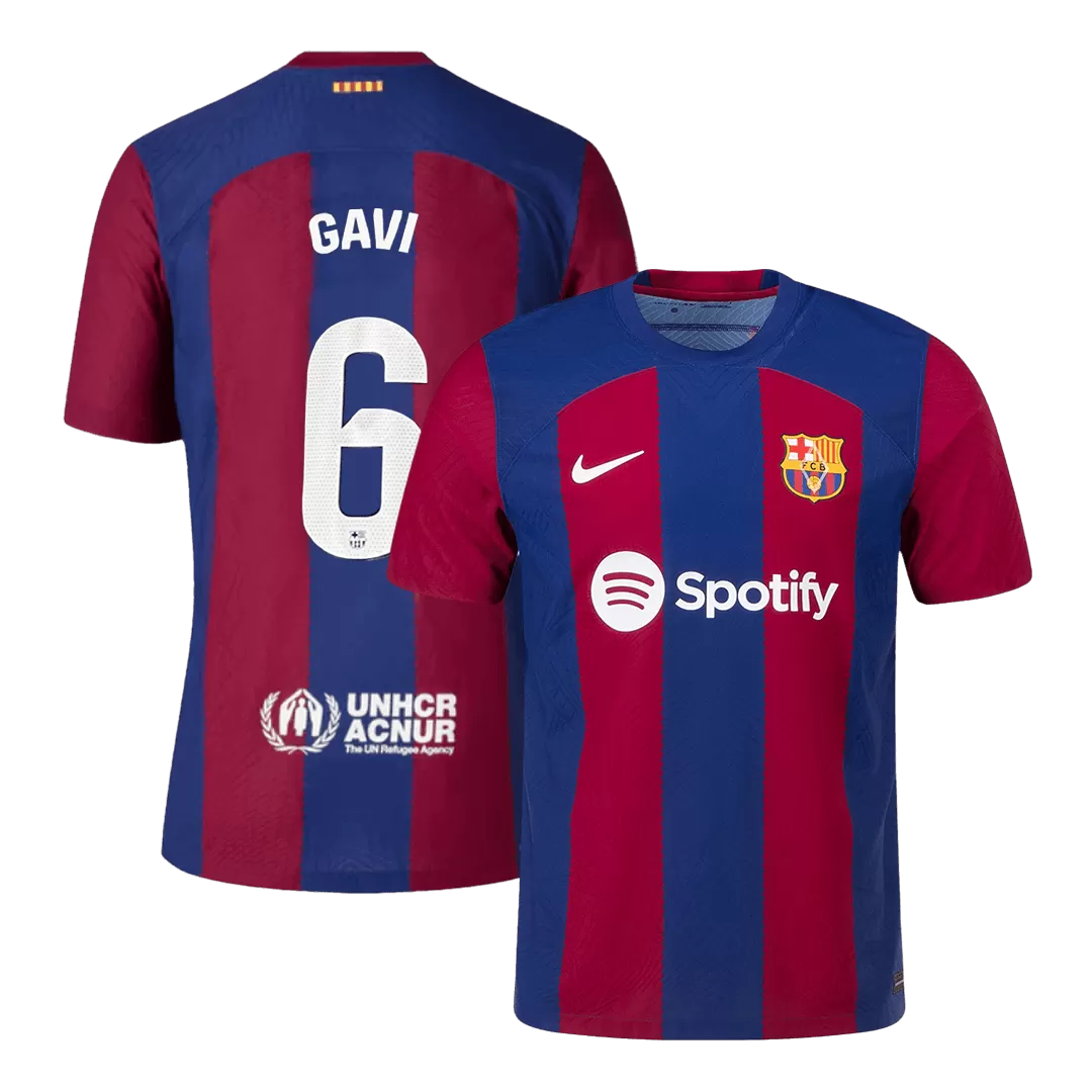 Authentic GAVI #6 Barcelona Football Shirt Home 2023/24