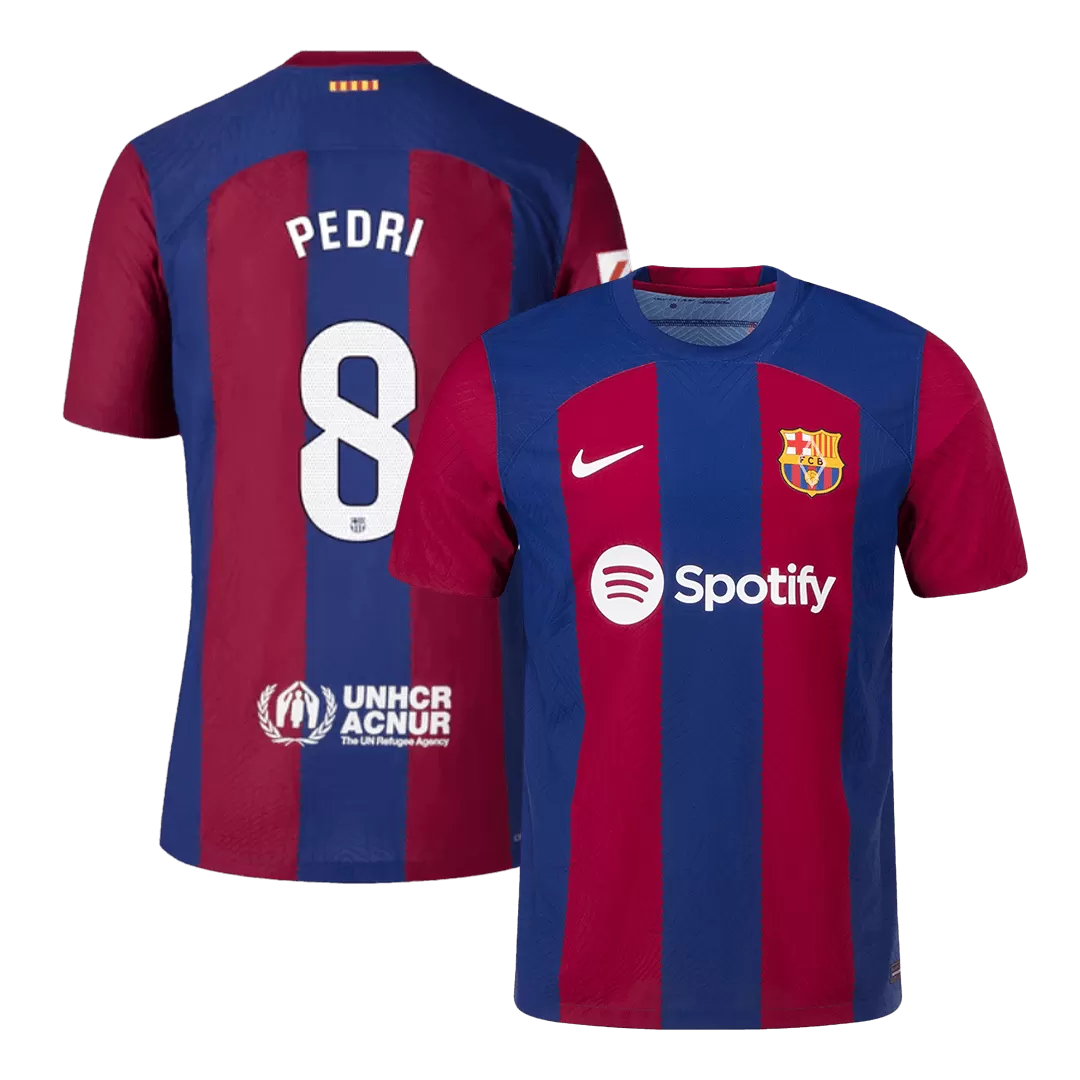 Authentic PEDRI #8 Barcelona Football Shirt Home 2023/24