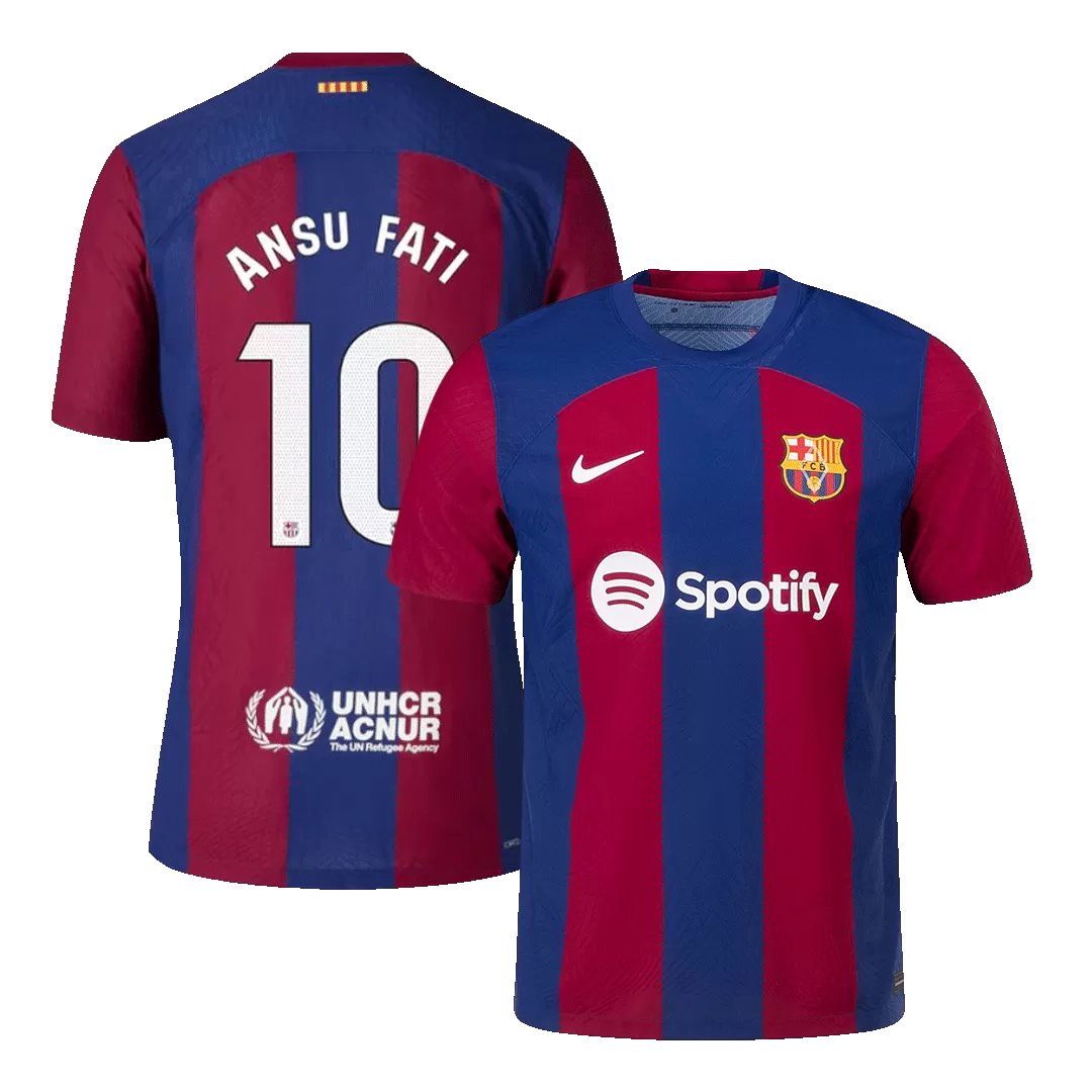 Authentic ANSU FATI #10 Barcelona Football Shirt Home 2023/24