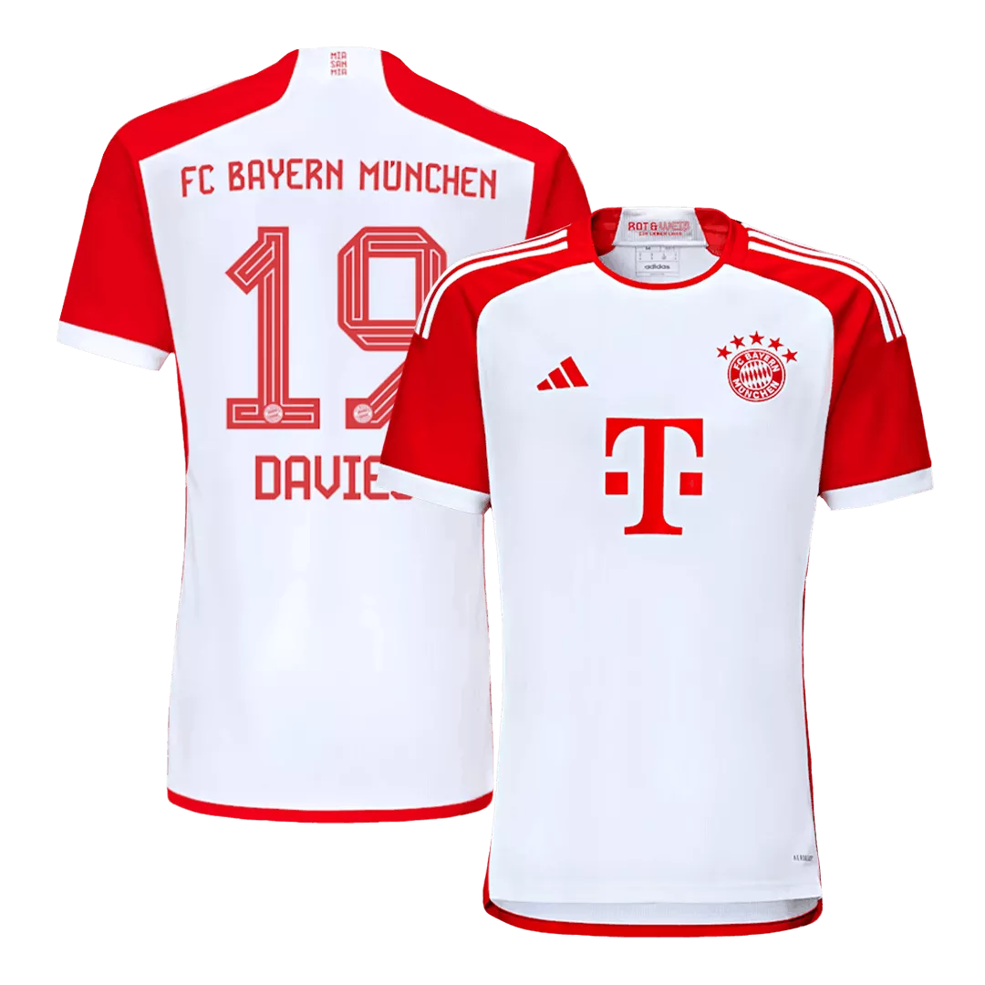 DAVIES #19 Bayern Munich Football Shirt Home 2023/24