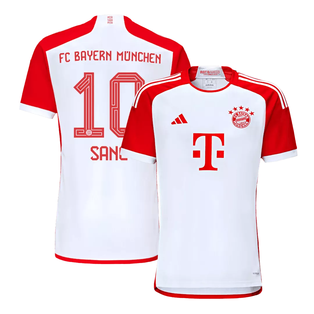 SANÉ #10 Bayern Munich Football Shirt Home 2023/24
