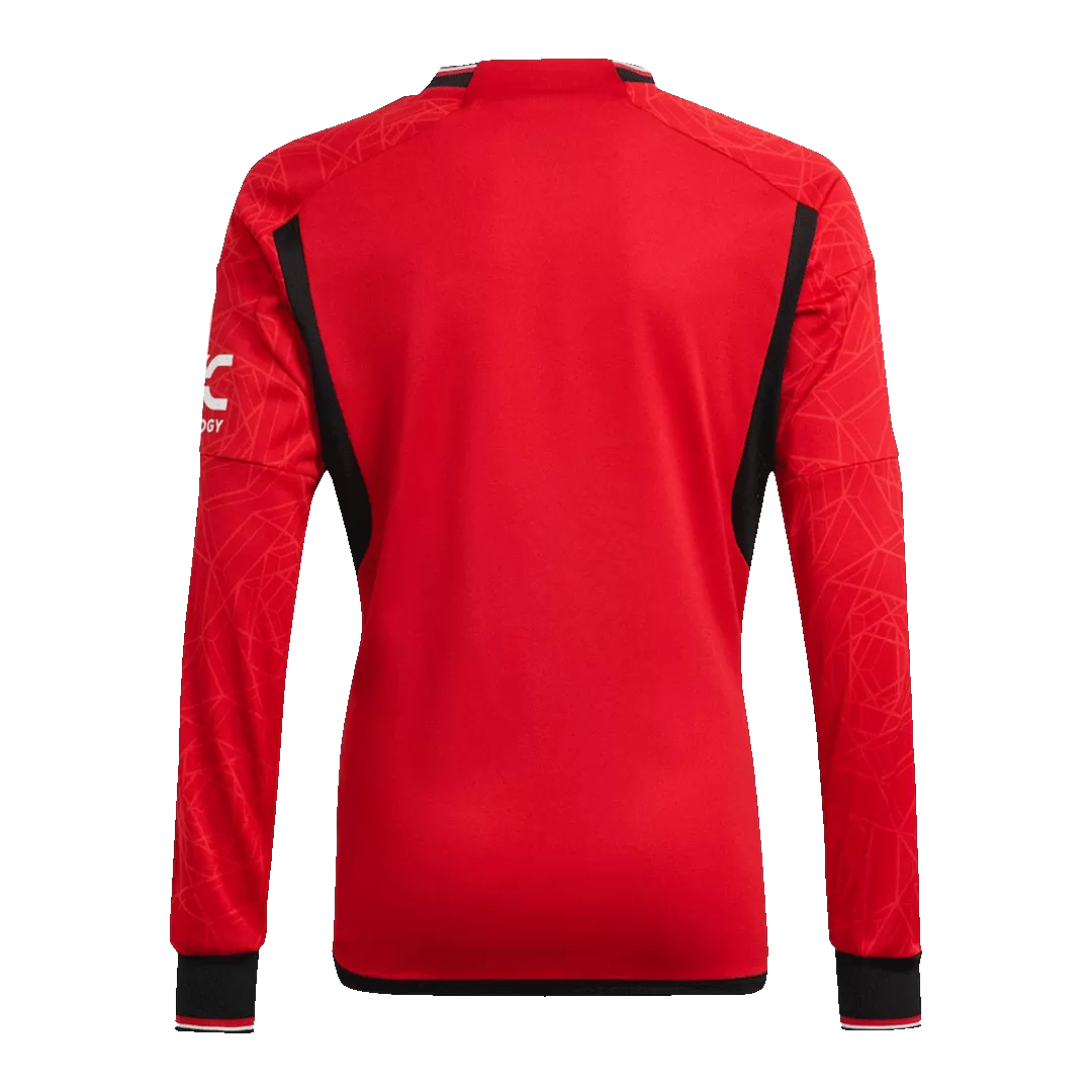 MOUNT #7 Manchester United Long Sleeve Football Shirt Home 2023/24 - bestfootballkits