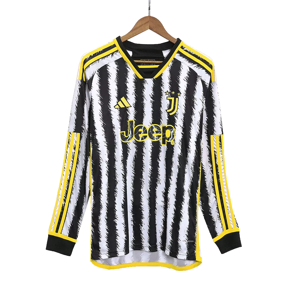 Juventus Long Sleeve Football Shirt Home 2023/24