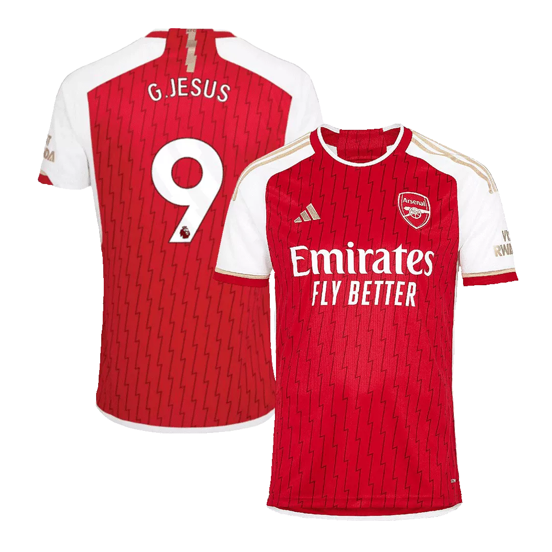 G.JESUS #9 Arsenal Football Shirt Home 2023/24