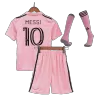 MESSI #10 Inter Miami CF "Messi GOAT" Football Mini Kit (Shirt+Shorts+Socks) Home 2023 - bestfootballkits