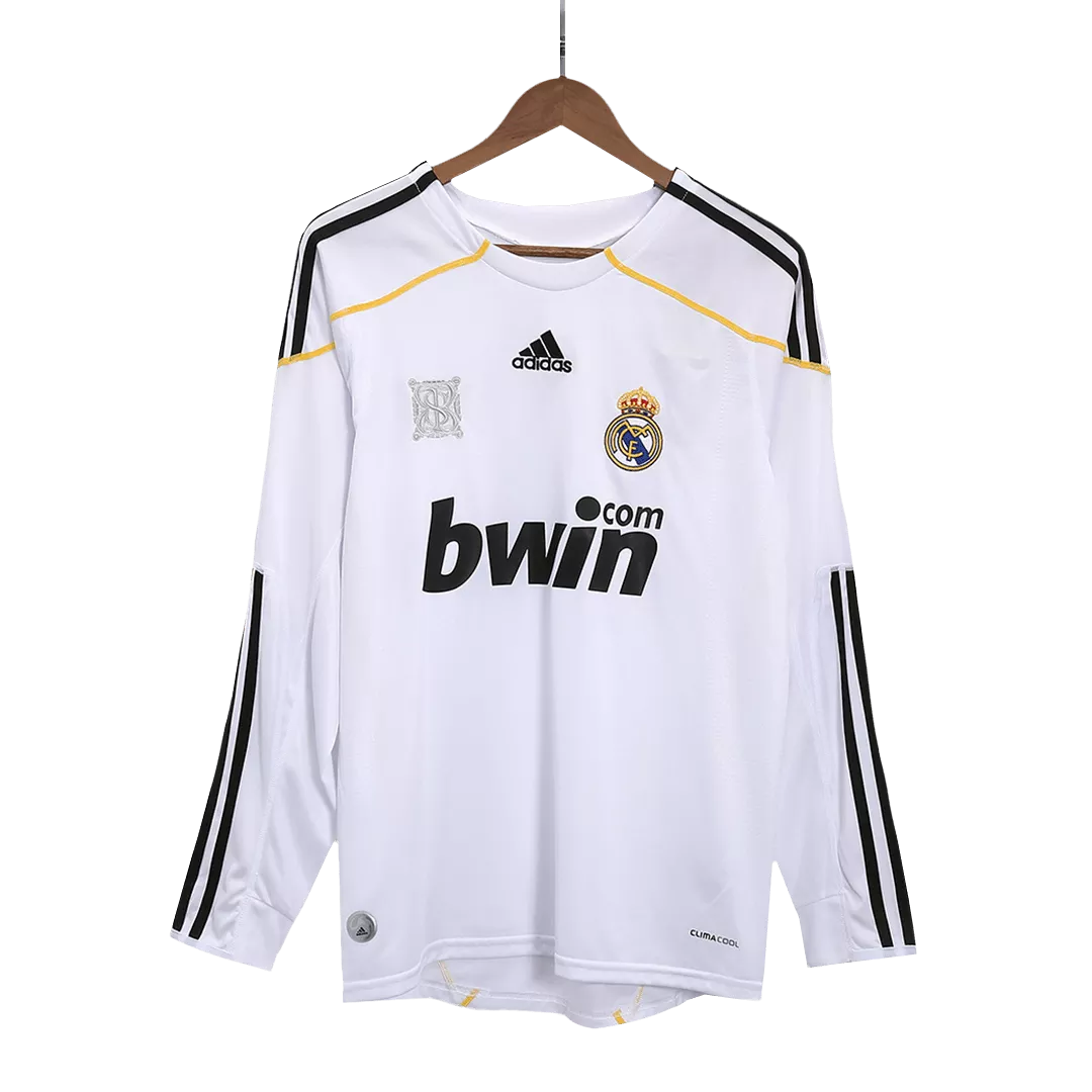 Real Madrid Classic Football Shirt Home Long Sleeve 2009/10