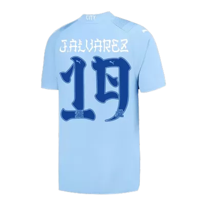 J.ALVAREZ #19 Manchester City Football Shirt Home 2023/24 - bestfootballkits