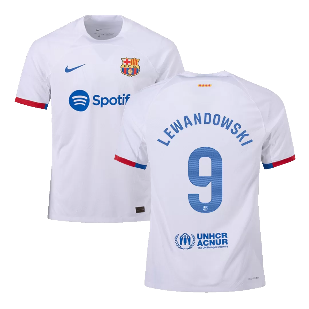 LEWANDOWSKI #9 Barcelona Football Shirt Away 2023/24