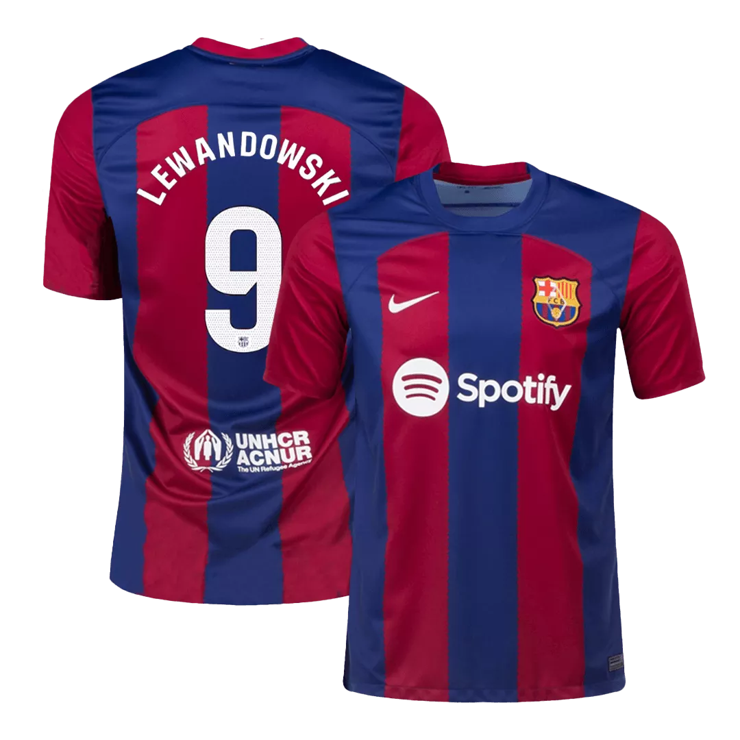 LEWANDOWSKI #9 Barcelona Football Shirt Home 2023/24