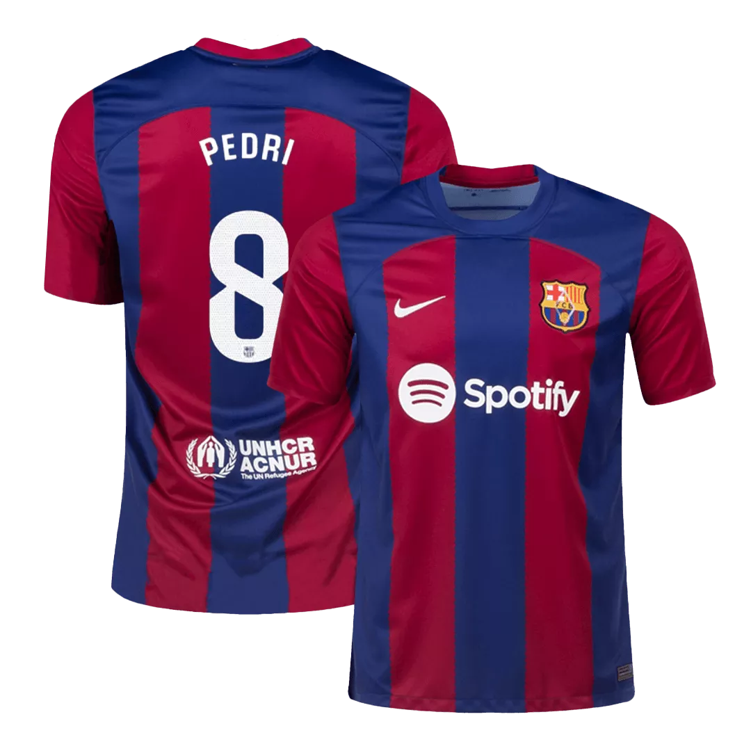 PEDRI #8 Barcelona Football Shirt Home 2023/24