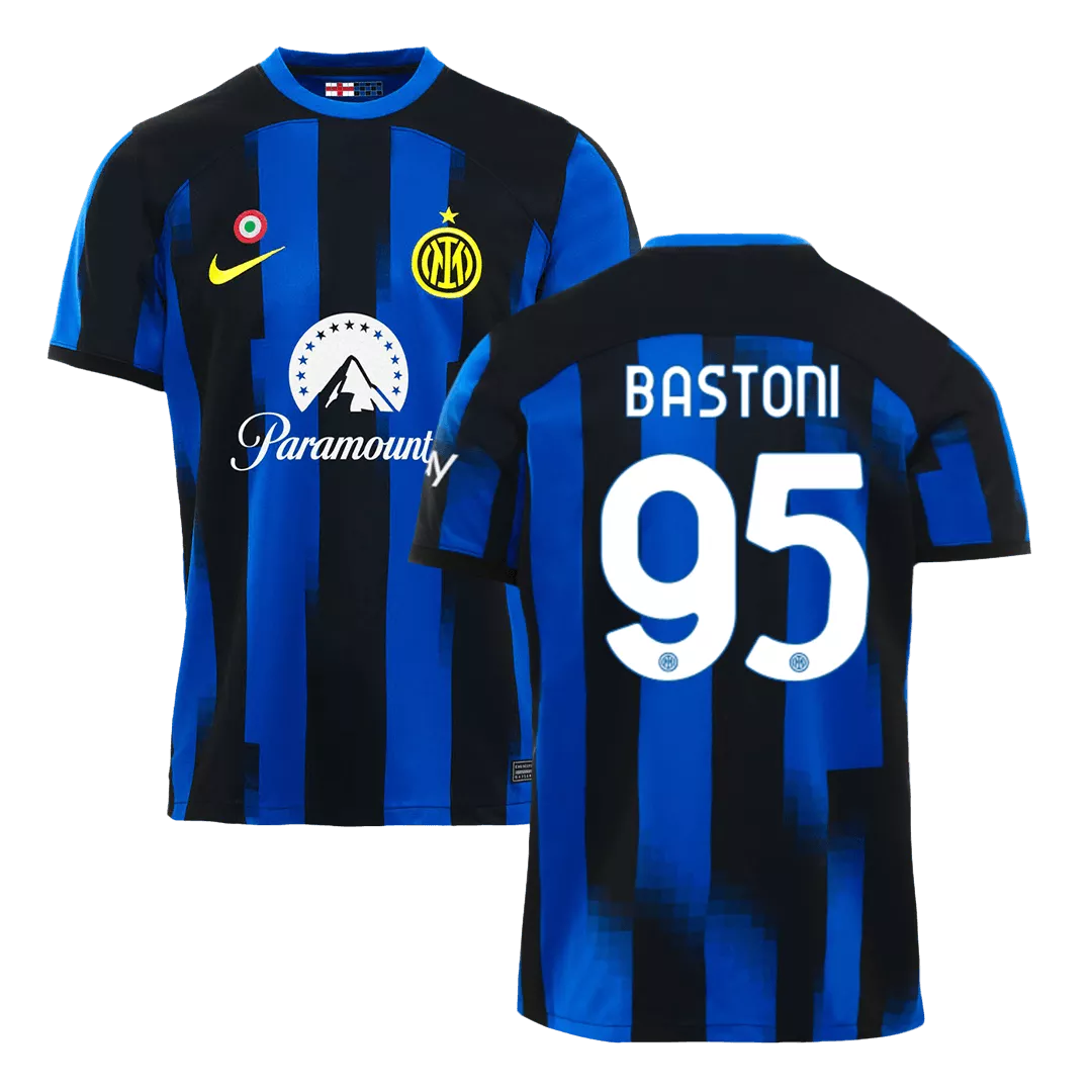 BASTONI #95 Inter Milan Football Shirt Home 2023/24