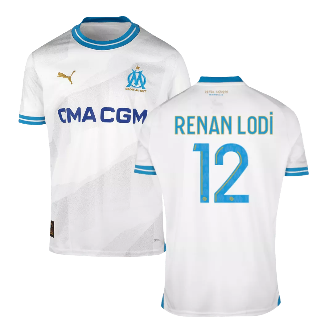 RENAN LODI #12 Marseille Football Shirt Home 2023/24