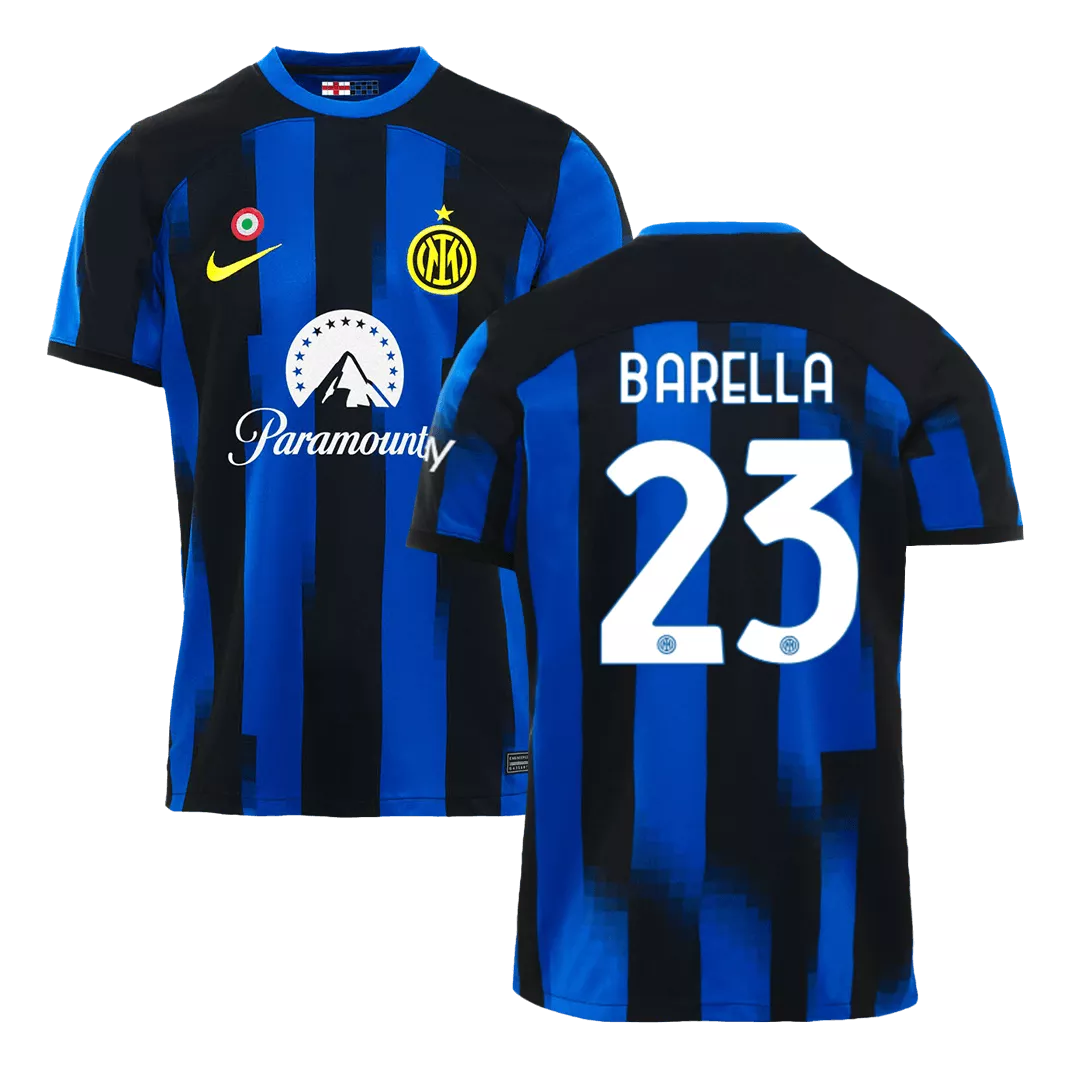 BARELLA #23 Inter Milan Football Shirt Home 2023/24