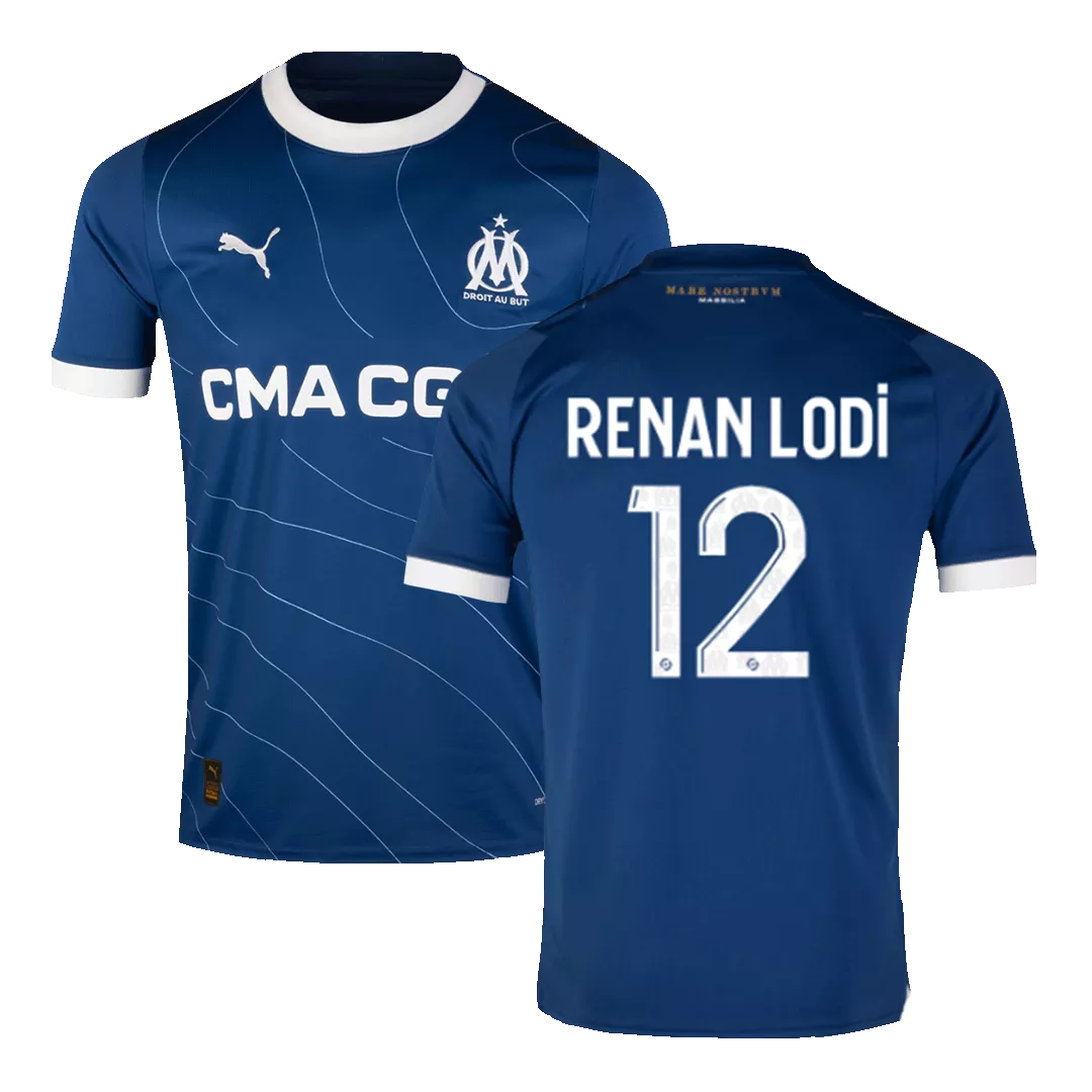 RENAN LODI #12 Marseille Football Shirt Away 2023/24