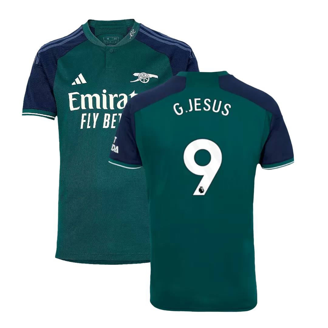 G.JESUS #9 Arsenal Football Shirt Third Away 2023/24