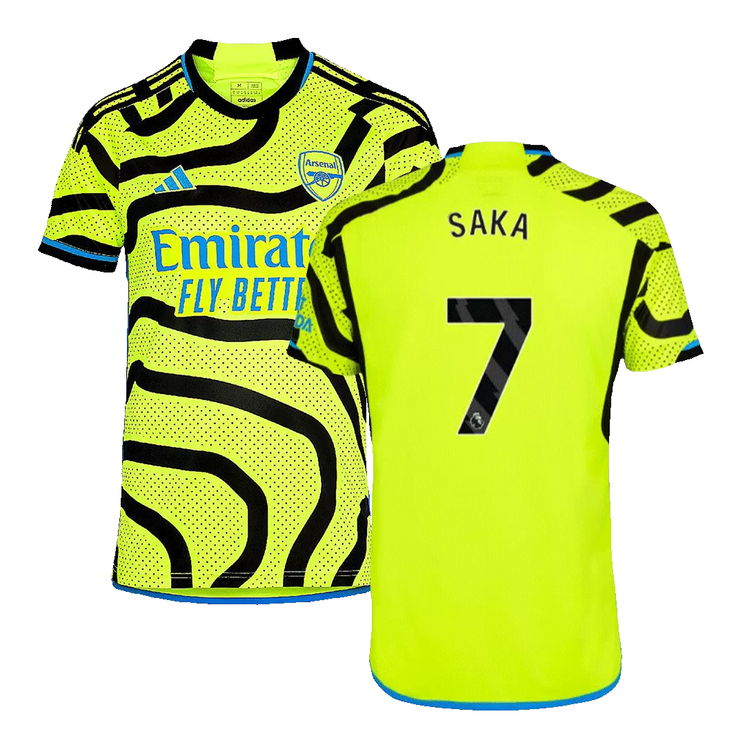 SAKA #7 Arsenal Football Shirt Away 2023/24