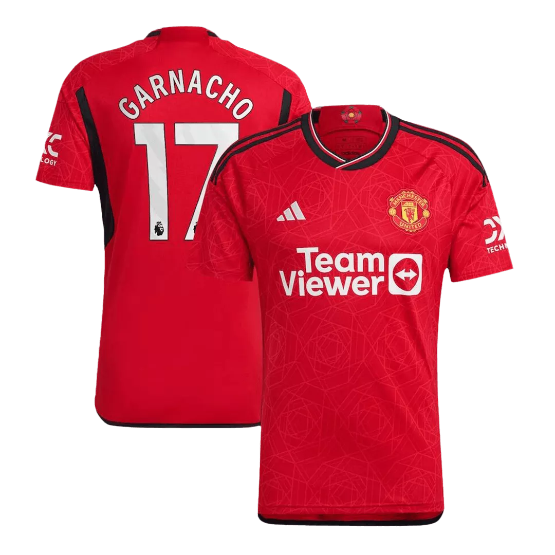 GARNACHO #17 Manchester United Football Shirt Home 2023/24