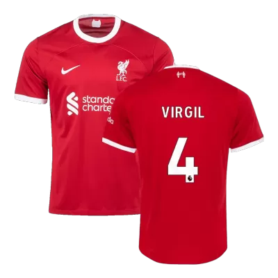 VIRGIL #4 Liverpool Football Shirt Home 2023/24 - bestfootballkits