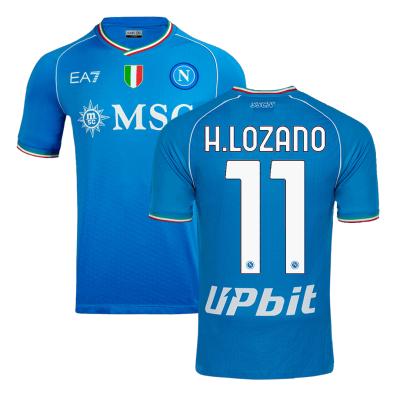 Authentic H.LOZANO #11 Napoli Football Shirt Home 2023/24 - bestfootballkits