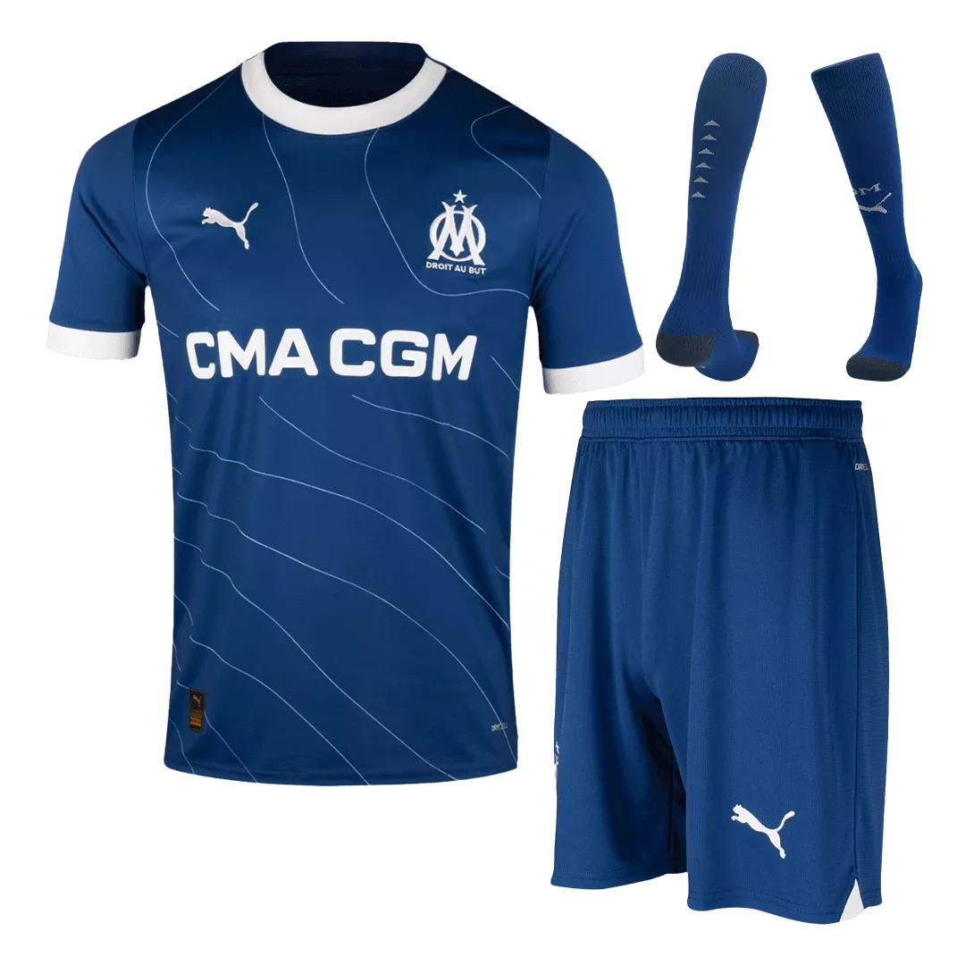 Marseille Football Kit (Shirt+Shorts+Socks) Away 2023/24
