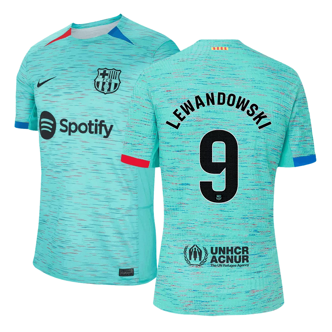 LEWANDOWSKI #9 Barcelona Football Shirt Third Away 2023/24