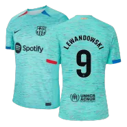 LEWANDOWSKI #9 Barcelona Football Shirt Third Away 2023/24 - bestfootballkits