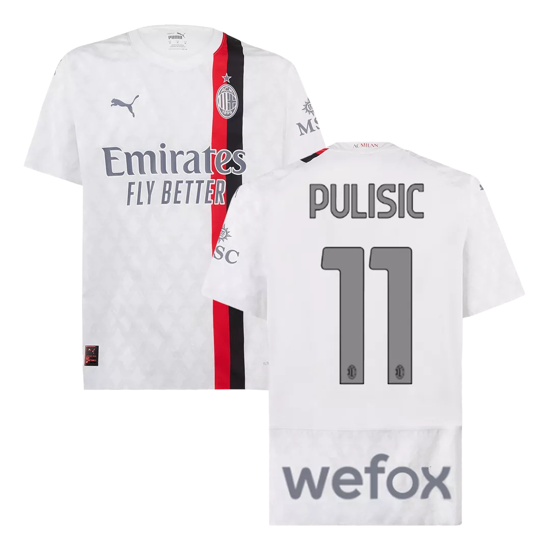 Authentic PULISIC #11 AC Milan Football Shirt Away 2023/24